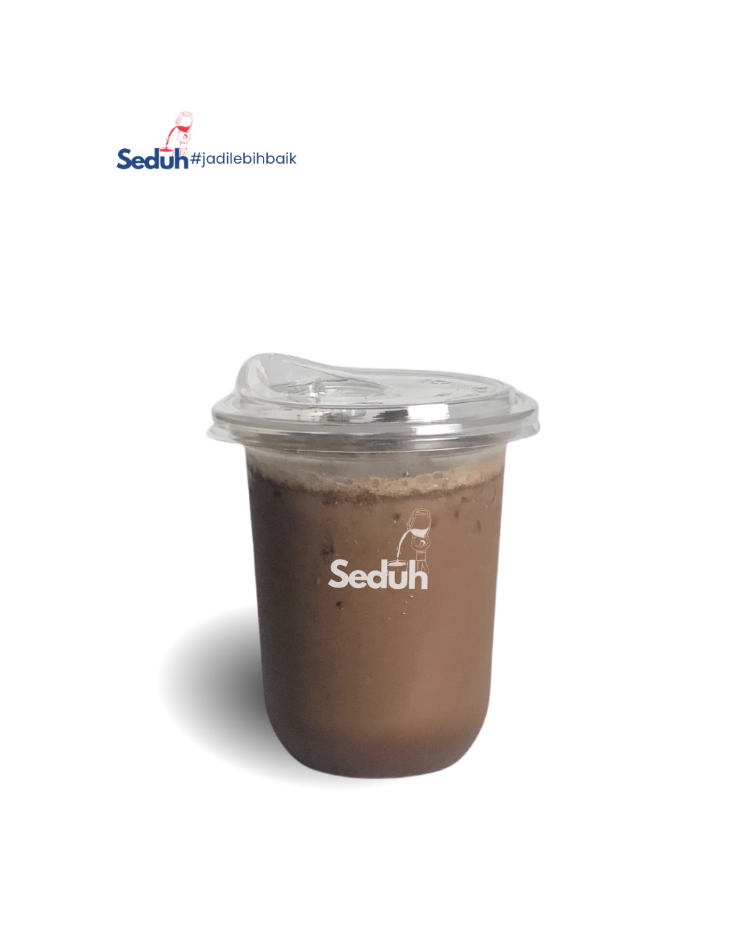 Avocado Coffee dengan lapisan alpukat hijau dan espresso di gelas tinggi