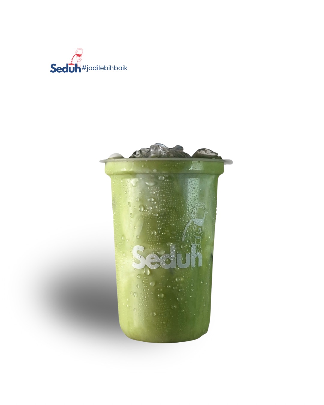 Avocado Coffee dengan lapisan alpukat hijau dan espresso di gelas tinggi